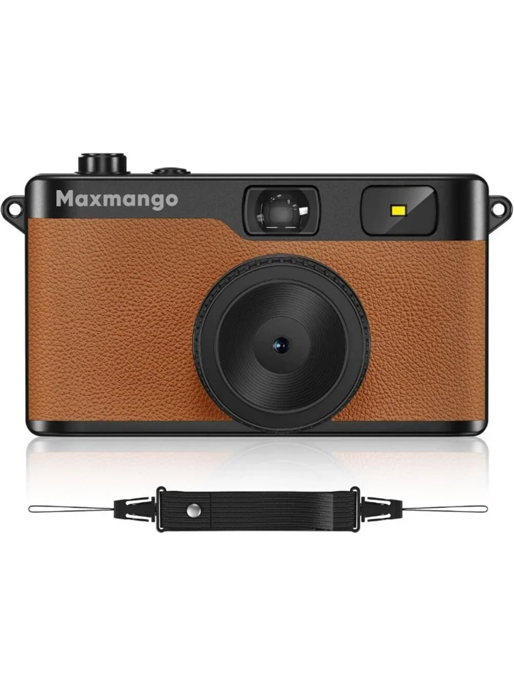 Vintage 12MP Digital Camera - Retro Screenless Design, 8GB SD Card Included